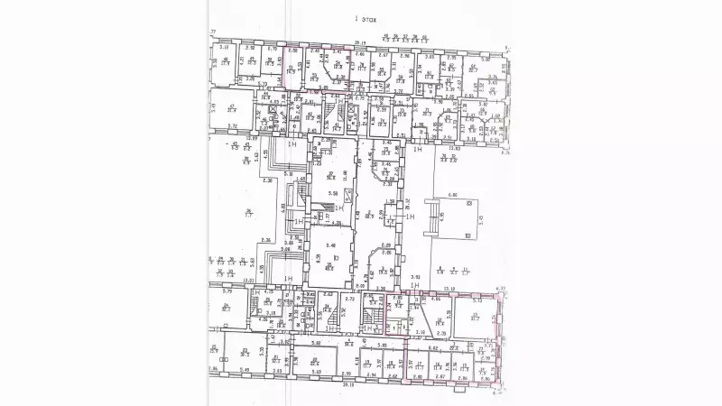 Аренда офиса 145 кв.метров, 1 этаж-999. План поэтажный
