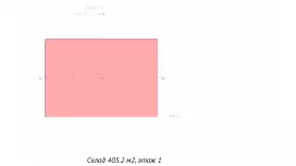 Аренда склада 486 кв.метров, 1 этаж-99. План объекта