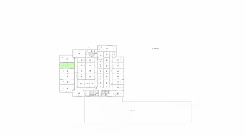 Аренда офиса 22.8 кв.метров, 3 этаж-99. План объекта
