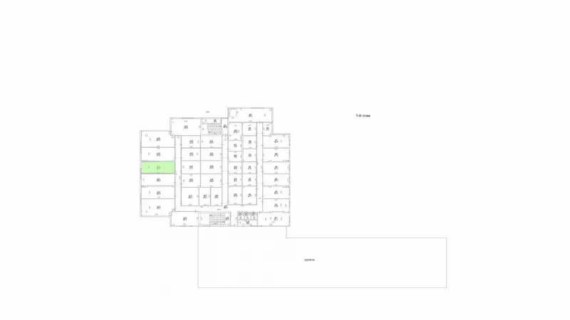 Аренда офиса 20.7 кв.метров, 3 этаж-99. План объекта