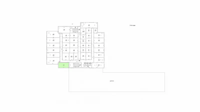 Аренда офиса 19.2 кв.метров, 3 этаж-99. План объекта