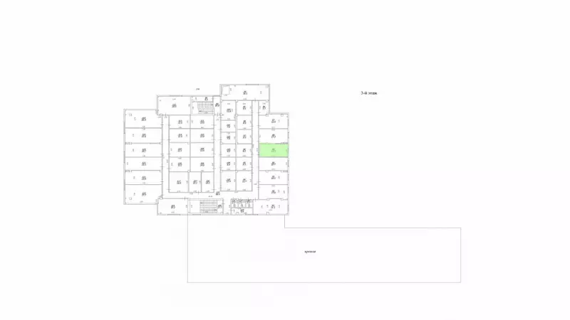 Аренда офиса 15.7 кв.метров, 3 этаж-99. План объекта