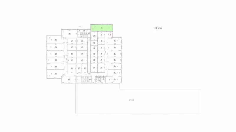 Аренда офиса 30.1 кв.метров, 3 этаж-99. План объекта