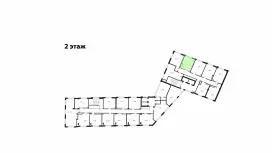Продажа офиса 27.52 кв.метров, 2 этаж-99. План объекта