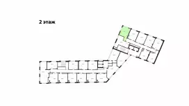 Продажа офиса 28.27 кв.метров, 2 этаж-99. План объекта