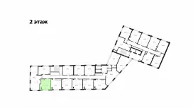 Продажа офиса 28.2 кв.метров, 2 этаж-99. План объекта