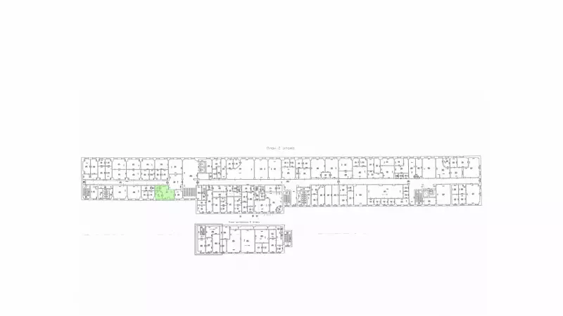 Аренда офиса 43 кв.метров, 2 этаж-99. План объекта