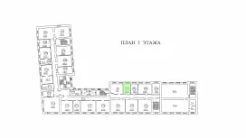 Аренда офиса 12 кв.метров, 3 этаж-99. План объекта