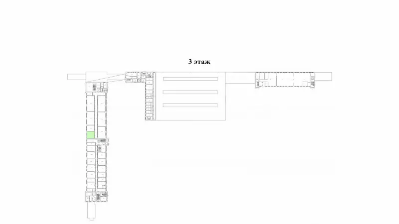 Аренда офиса 47.8 кв.метров, 3 этаж-99. План объекта