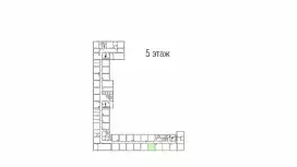 Аренда офиса 34 кв.метров, 5 этаж-99. План объекта