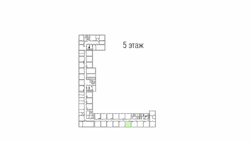 Аренда офиса 34 кв.метров, 5 этаж-99. План объекта