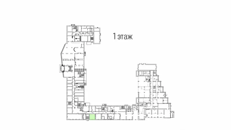 Аренда офиса 33 кв.метров, 1 этаж-99. План объекта