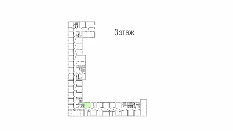 Аренда офиса 35 кв.метров, 3 этаж-99. План объекта