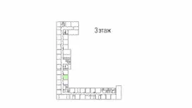 Аренда офиса 33 кв.метров, 3 этаж-99. План объекта