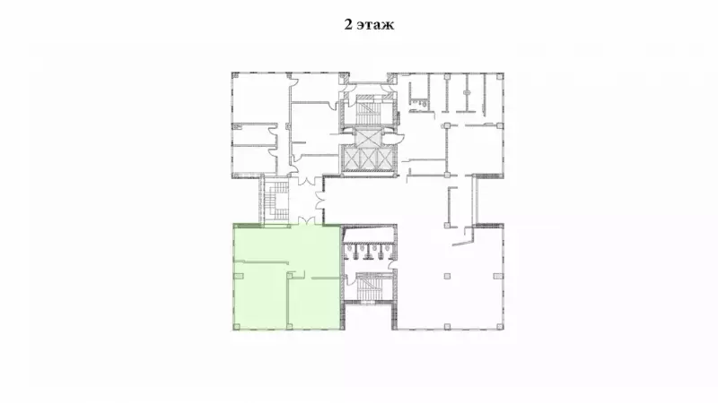 Аренда офиса 148 кв.метров, 2 этаж-99. План объекта